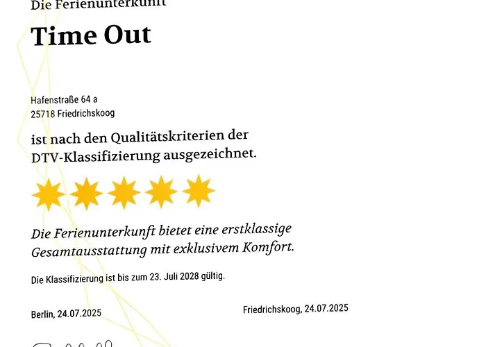 Feriehus 5 Sterne Timeout 230qm Friedrichskoog